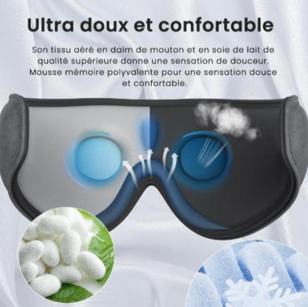 Masque de Sommeil avec écouteurs Bluetooth