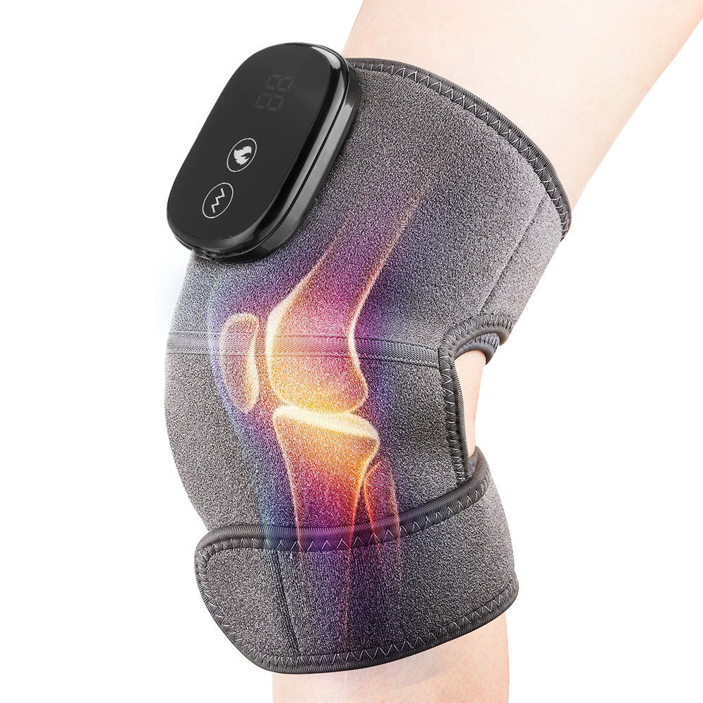 Lot de 2 genouillères chauffantes avec massage, 3 en 1 pour épaule, coude, coussinets