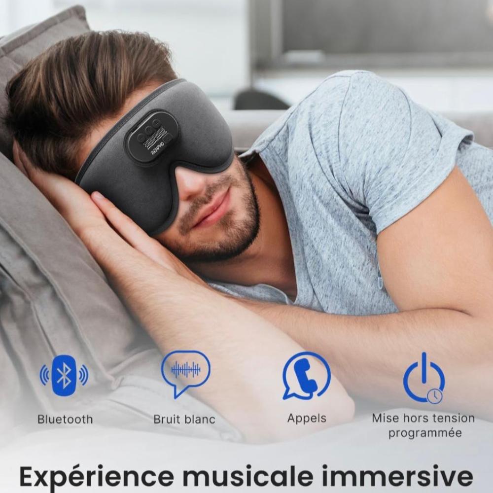 Masque de Sommeil avec écouteurs Bluetooth